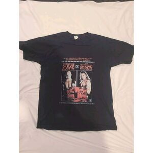 Shawn Michaels/Stone cold Steve Austin WrestleMania 14 Shirt 1998 Match Size S